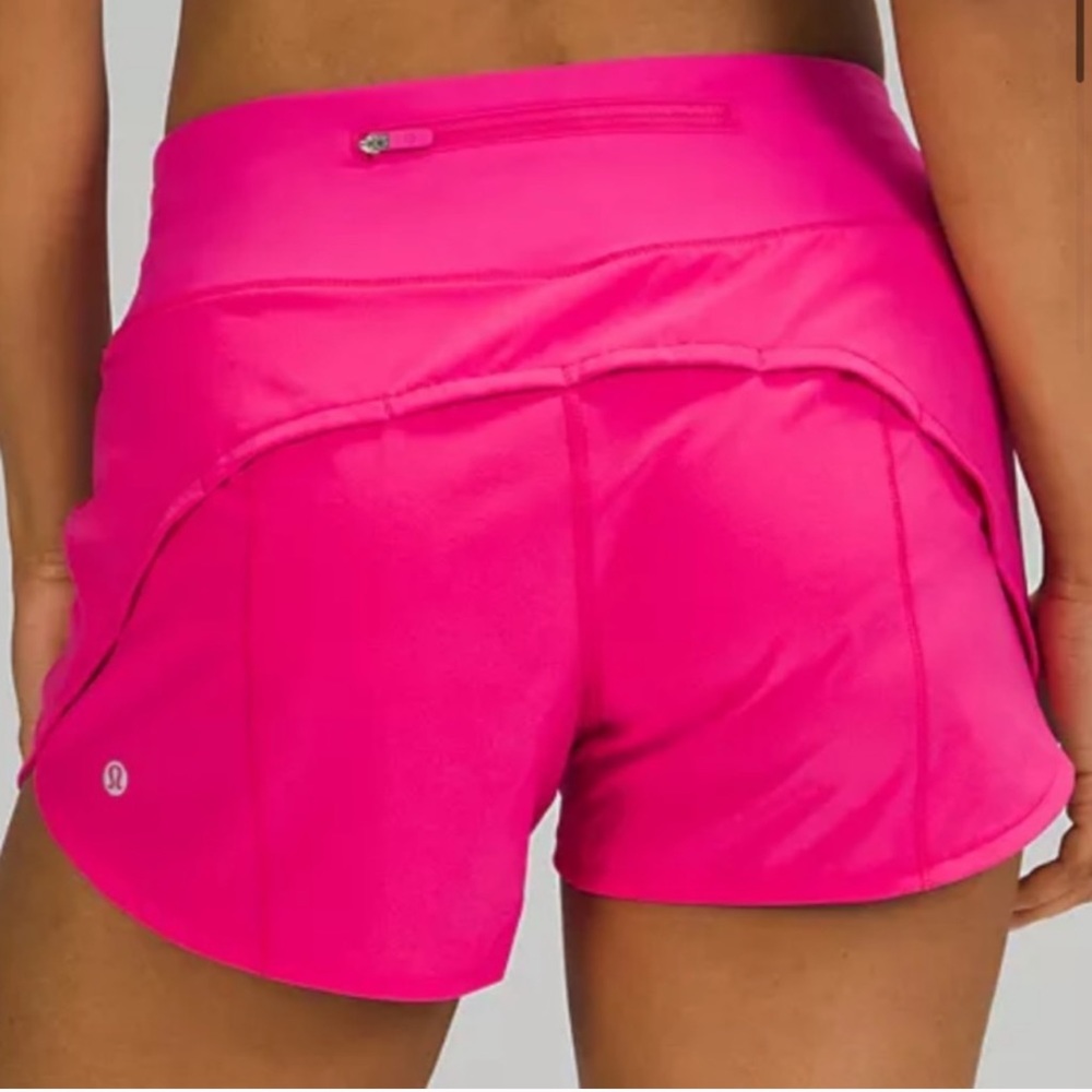 Lululemon Speed Up Mid-Rise Short 4” Sonic Pink 12